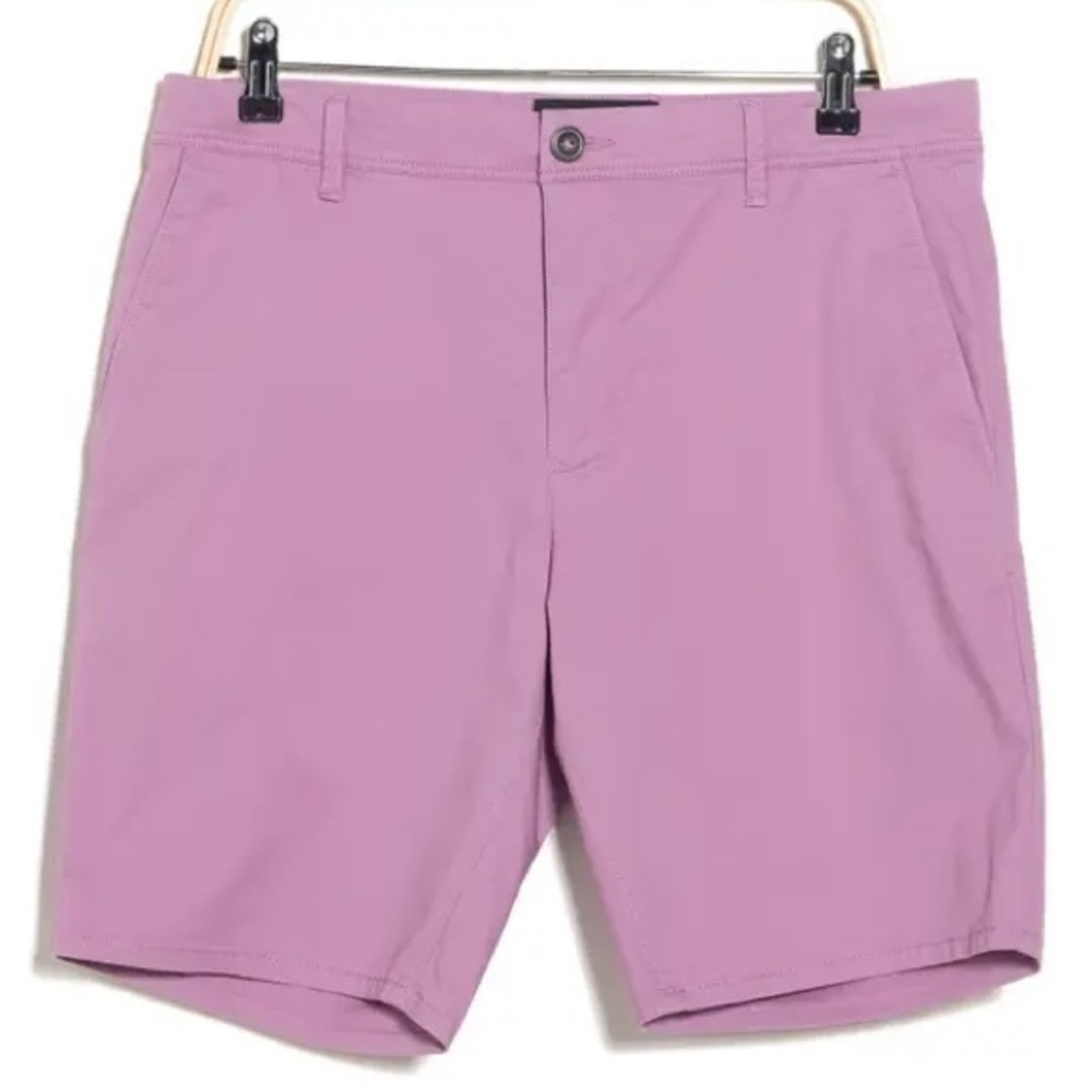Rodd &‎ Gunn Baylys Beach Stretch Cotton Shorts in Lilac Size 44 New